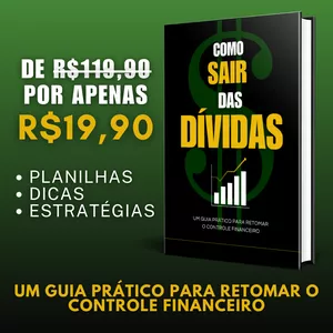 Imagem de capa para o Ebook Como sair das DÍVIDAS - Um guia prático para retomar o controle financeiro.