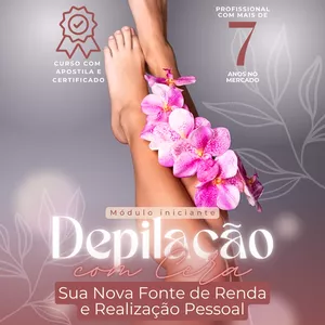 Imagem de capa para o Curso online Curso Depilação para Iniciantes: Sua Nova Fonte de Renda e Realização Pessoal