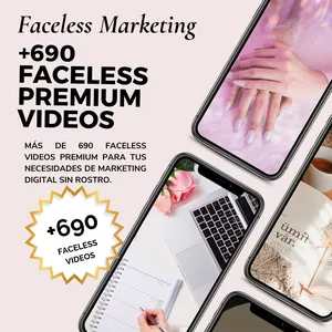 Imagen de portada para Ebook MÁS DE 690 FACELESS VIDEOS PREMIUM PARA INSTAGRAM Y TIKTOK + 100 GANCHOS DE REGALO