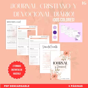 Imagen de portada para Ebook Journal cristiano, Devocional diario y Reflexión mensual