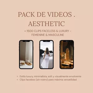 Imagen de portada para Curso online VIDEOS PARA REDES SOCIALES FACELESS LUXURY - AESTHETIC 