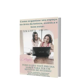 Imagem de capa para o Ebook Como Organizar seu espaço na área da beleza, estética e bem estar