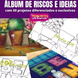 Imagem de capa para o Ebook 50 Riscos para Pintura no Courvin ou Emborrachado