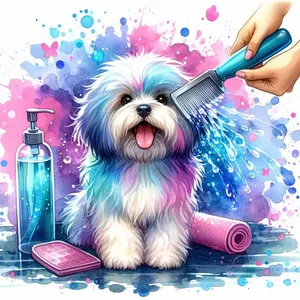 Imagem de capa para o Ebook Pêlos de Shitzu e Lhasa Apso sem nó e brilhante 