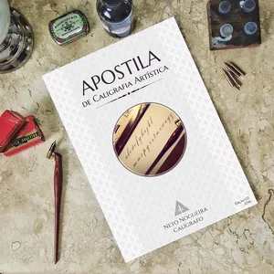 Imagem de capa para o Ebook Apostila Digital de Caligrafia Artistica em PDF