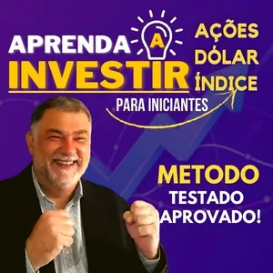 Imagem de capa para o Curso online APRENDA A INVESTIR PARA INICIANTES - Ações, Dólar e Índice - Adão Machado  