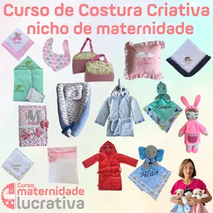 Imagem de capa para o Curso online Curso Maternidade Lucrativa + Projetos Para Bordadeira