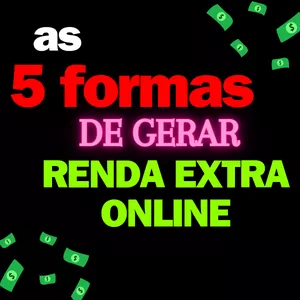 Imagem de capa para o Ebook As 5 formas de gerar renda extra online 
