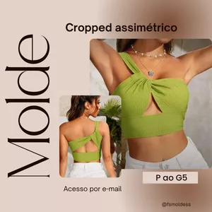 Imagem de capa para o Ebook Molde cropped assimétrico 