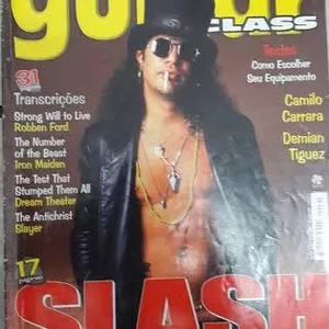 Imagem de capa para o Ebook Revista Guitar Class N° 24 - Slash