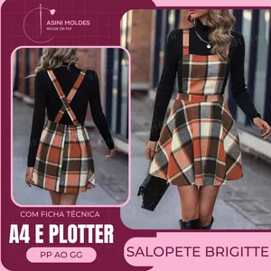 Imagem de capa para o Curso online SALOPETE BRIGITTE - Molde em PDF