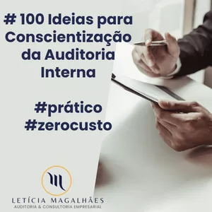 Imagem de capa para o Ebook 100 ideias para Conscientização da Auditoria Interna