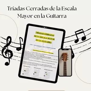Imagen de portada para Ebook "Tríadas Cerradas de la Escala Mayor en la Guitarra"