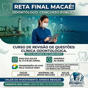 Imagem do curso REVISÃO FGV ODONTOLOGIA MACAÉ 