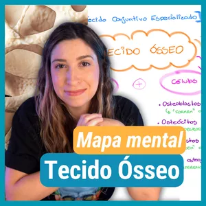 Imagem de capa para o Ebook MAPA MENTAL - TECIDO ÓSSEO. Material de Apoio aulas Youtube