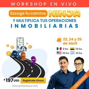 Imagen de portada para Curso online WORKSHOP El Camino del Ninja Inmobiliario: Dominio Total desde Fundamentos hasta la IA