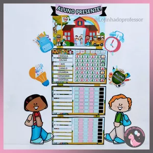 Imagem de capa para o Ebook ALUNO PRESENTE - CARTAZ DE INCENTIVO