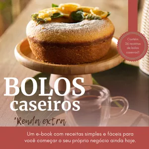 Imagem de capa para o Ebook Ebook Bolos caseiros