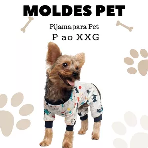 Imagem de capa para o Ebook MOLDE EM PDF PIJAMA PARA PETS 