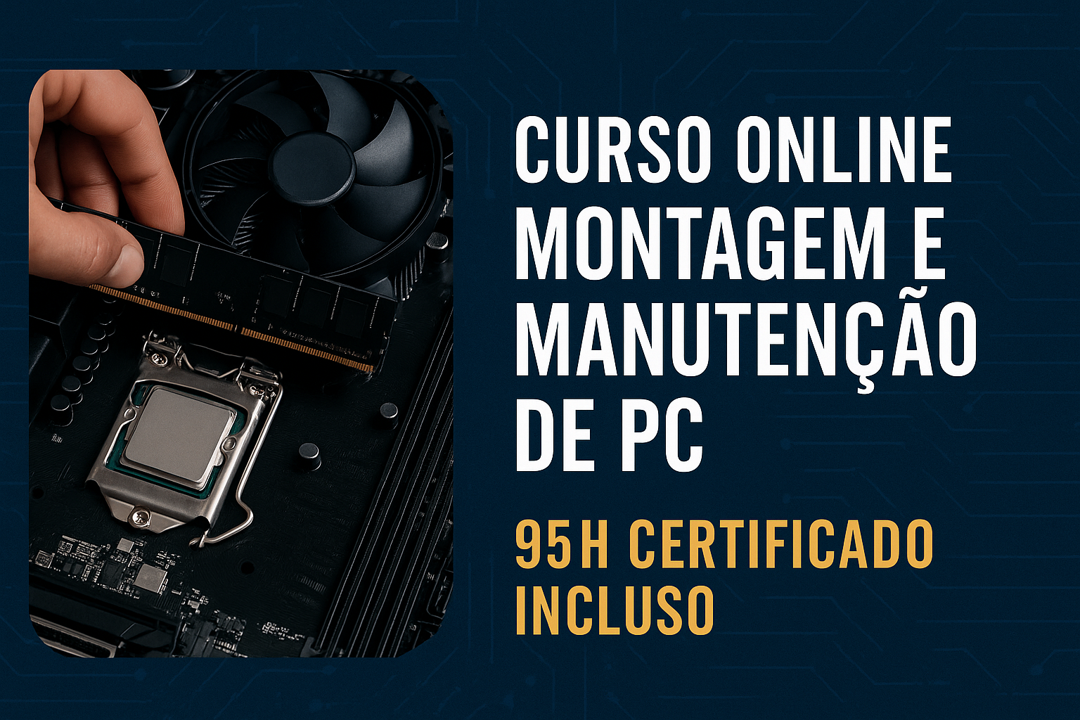 Imagem do curso Curso Online de Montagem e Manutenção de PC