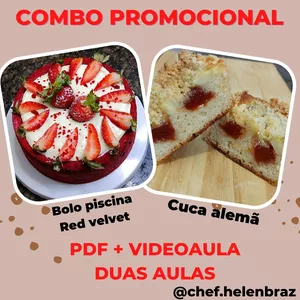 Imagem de capa para o Curso online Red velvet + Cuca Alemã 