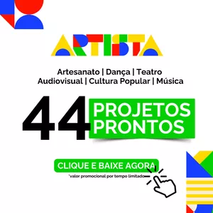 Imagem de capa para o Ebook 44 Projetos Prontos PNAB Aldir Blanc - Cultura