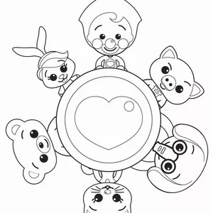 Imagen de portada para Ebook Aventuras para colorear con Plim Plim y sus amigos