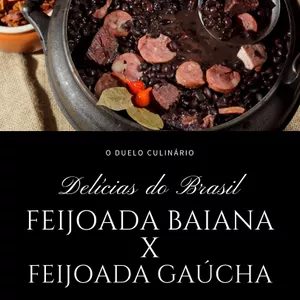 Imagem de capa para o Ebook FEIJOADA BAIANA X FEIJOADA GAÚCHA