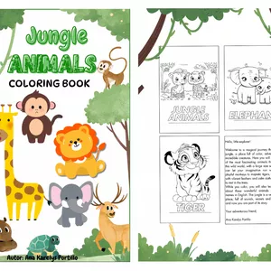 Cover image for Ebook Coloring Book for kids Jungle Animals