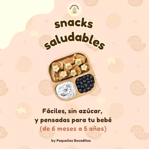 Imagen de portada para Ebook Ideas express de snacks BLW 🥄🍌⚡