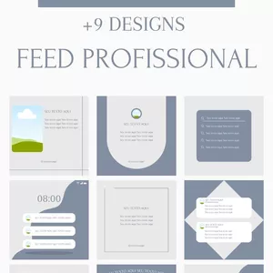 Imagem de capa para o Curso online Pack Templates para Instagram - com 9 templates