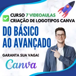 Imagem do curso Curso de Criação de Logotipos Canva do Básico ao Avançado na PRÁTICA