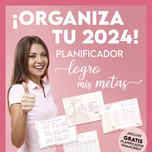 Imagen de portada para Ebook Planificador para imprimir 2024 Logro mis Metas