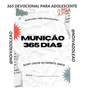 Imagem de capa para o Ebook Munição - 365 dias de devocional para adolescentes 