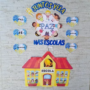 Imagem de capa para o Ebook PAINEL JUNTOS PELA PAZ+PLANO DE AULA🕊️