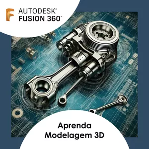 Imagem de capa para o Curso online  FUSION 360 Modelagem 3D para Mecânica 