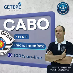 Imagem do curso CABO DA POLÍCIA MILITAR DE SÃO PAULO - CURSO EAD COMPLETO