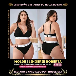 Imagem de capa para o Curso online [Molde em PDF] - Lingerie Roberta. ID 3187664✨