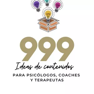 Imagem principal do produto 999 ideas de contenidos para psicólogos, coaches y terapeutas