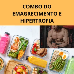 Imagem de capa para o Ebook Combo de emagrecimento e de hipertrofia.