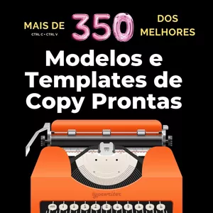 Imagem de capa para o Ebook 350+ Melhores Modelos de Copy Prontas Com Templates e Gatilhos Mentais de Alta Conversão
