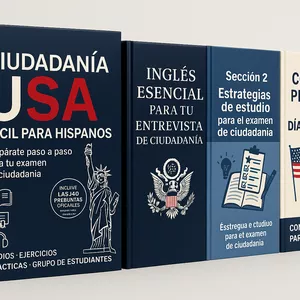 Imagen de portada para Ebook CIUDADANIA USA FACIL PARA HISPANOS 