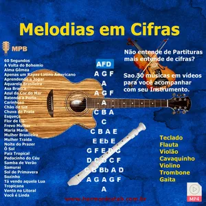 Imagem de capa para o Ebook Melodias em Cifras