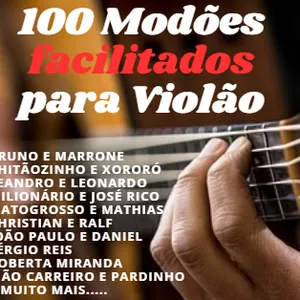 Imagem de capa para o Ebook 100 Modões facilitados para violão