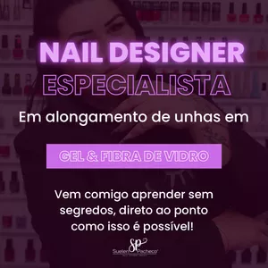 Imagem de capa para o Curso online Alongamento em gel e fibra de vidro - completo