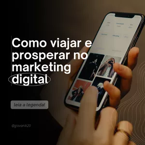 Imagem de capa para o Ebook Como viajar e prosperar no Marketing Digital