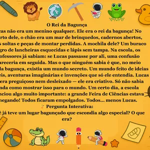 Imagem de capa para o Ebook O Dia Que a Bagunça Virou o Herói