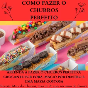 Imagem de capa para o Ebook COMO FAZER O CHURROS PERFEITO