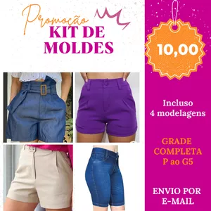 Imagem de capa para o Ebook KIT MOLDES SHORTS 