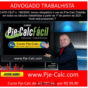 Curso Curso PJe-Calc Fácil 